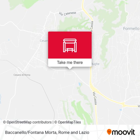 Baccanello/Fontana Morta map