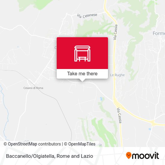 Baccanello/Olgiatella map