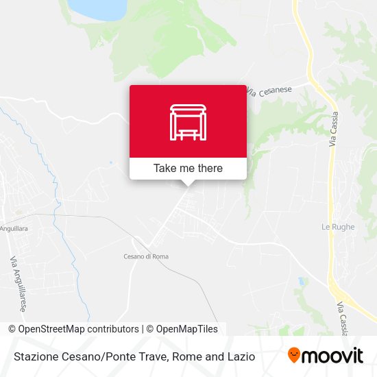 Stazione Cesano/Ponte Trave map