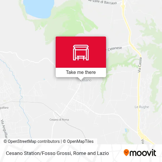 Cesano Station/Fosso Grossi map