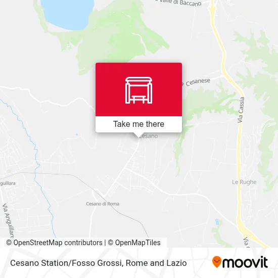 Cesano Station/Fosso Grossi map