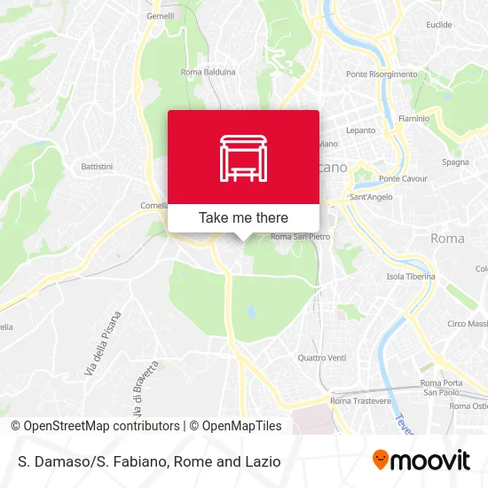 S. Damaso/S. Fabiano map