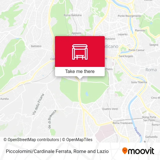 Piccolomini/Cardinale Ferrata map