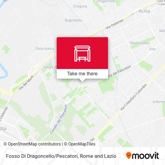Fosso Di Dragoncello/Pescatori map