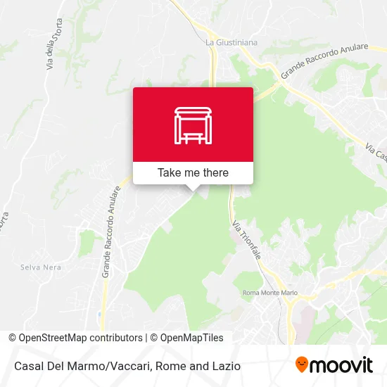 Casal Del Marmo/Vaccari map