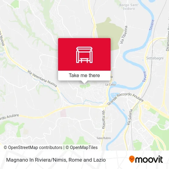 Magnano In Riviera/Nimis map