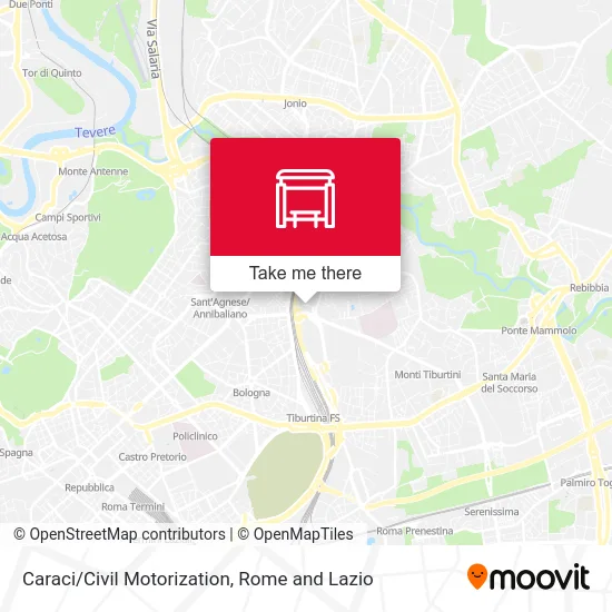 Caraci/Civil Motorization map