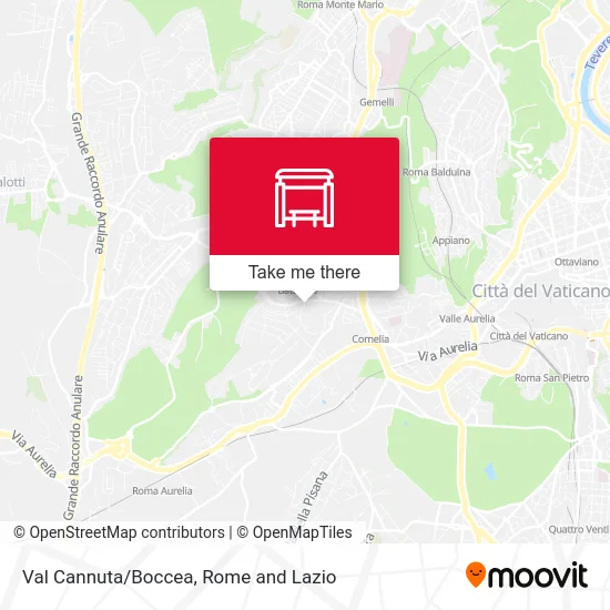 Val Cannuta/Boccea map