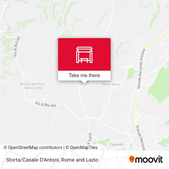 Storta/Casale D'Antoni map