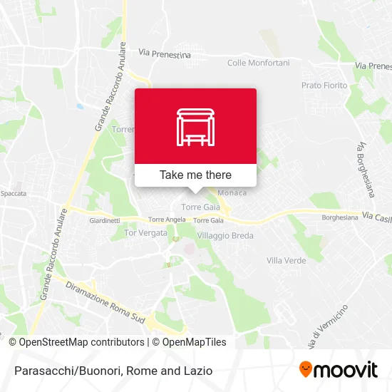 Parasacchi/Buonori map