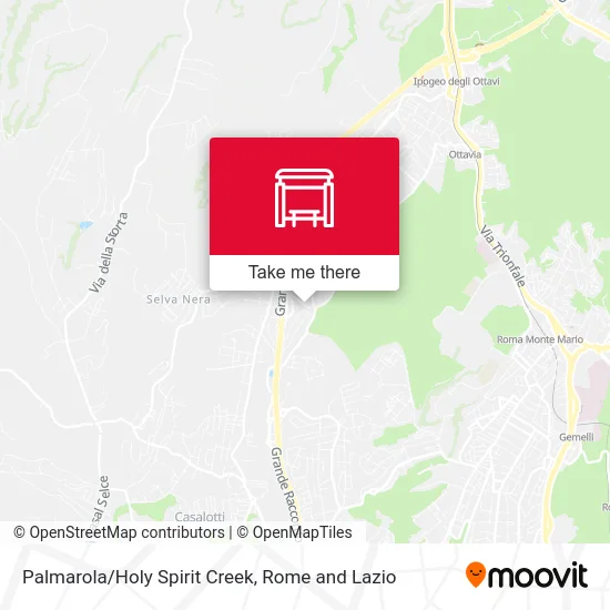 Palmarola/Holy Spirit Creek map