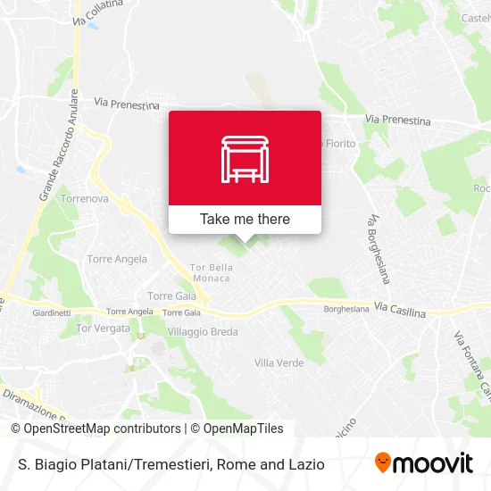 San Biagio Platani/Tremestieri map