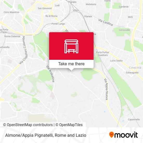 Almone/Appia Pignatelli map