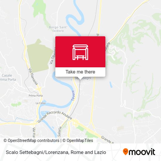 Scalo Settebagni/Lorenzana map