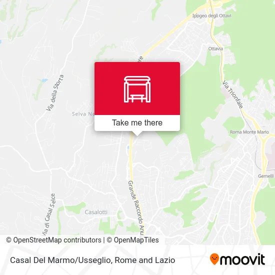Casal Del Marmo/Usseglio map