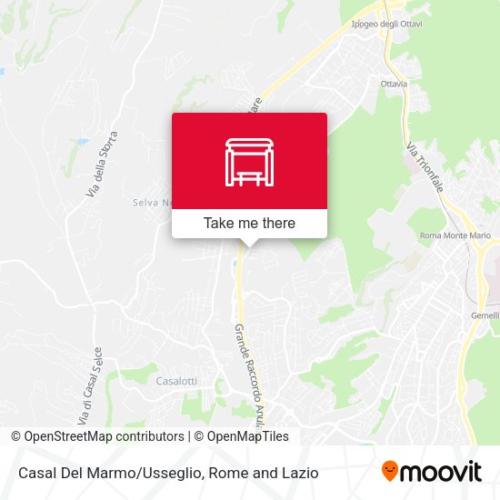 Casal Del Marmo/Usseglio map
