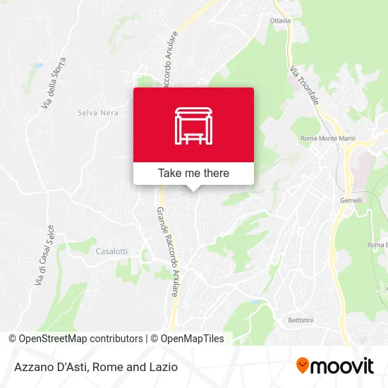 Azzano D'Asti map