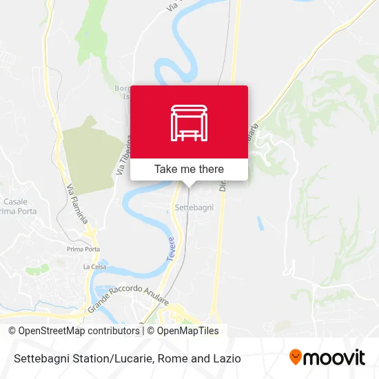 Settebagni Station/Lucarie map
