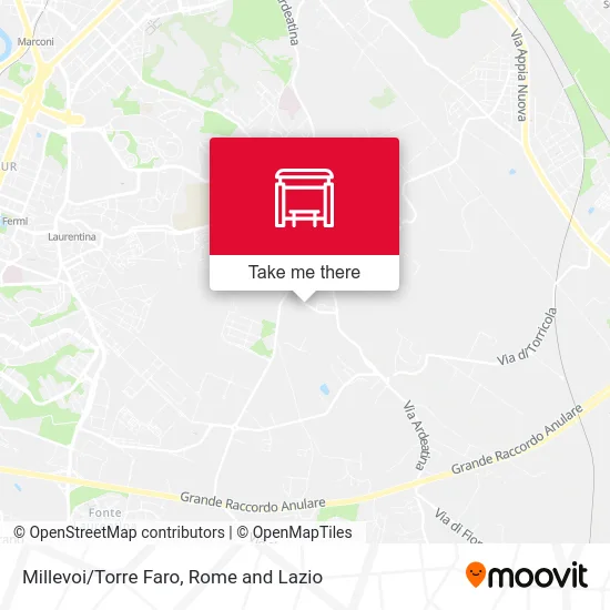 Millevoi/Torre Faro map