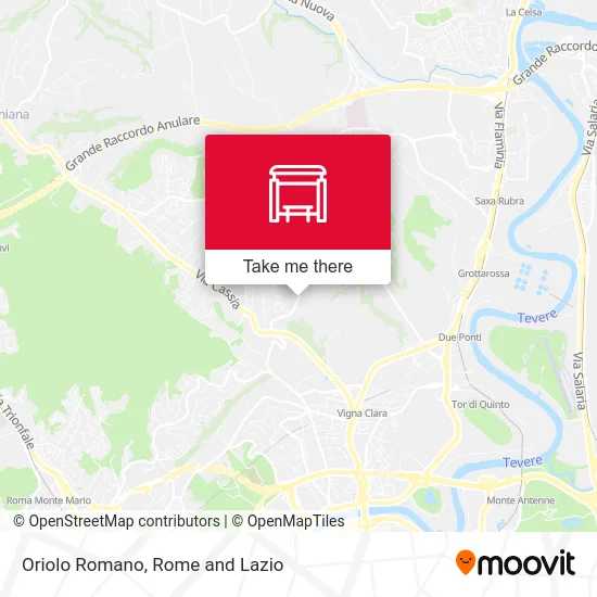 Oriolo Romano map