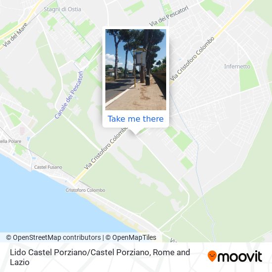 Lido Castel Porziano / Castel Porziano map
