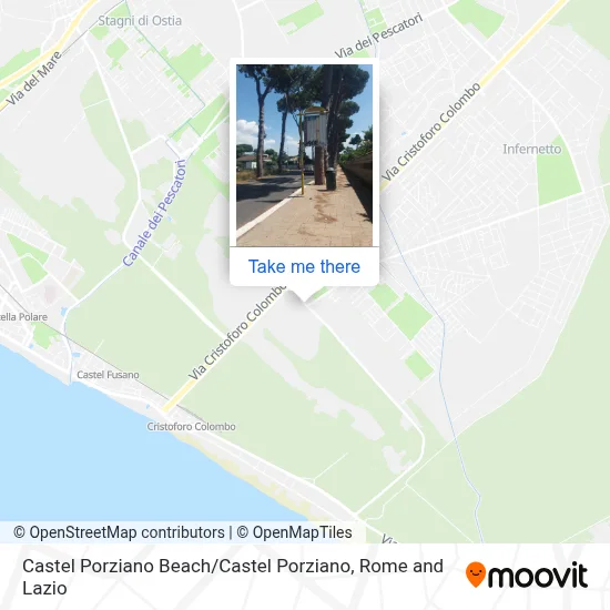 Castel Porziano Beach / Castel Porziano map