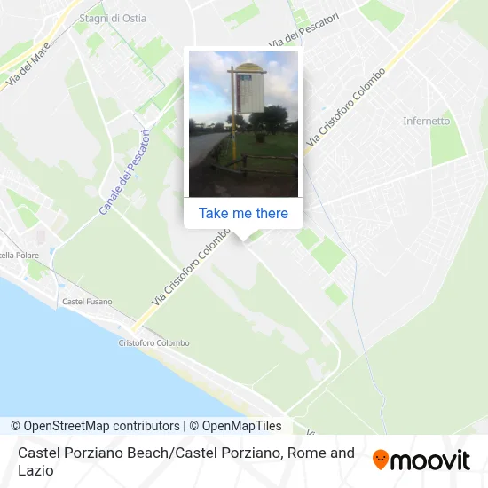 Castel Porziano Beach / Castel Porziano map