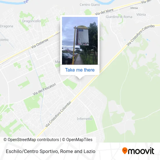 Eschilo/Sports Center map