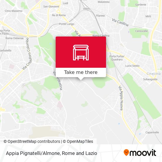 Appia Pignatelli/Almone map