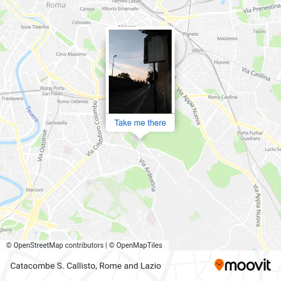 St. Callistus Catacombs map