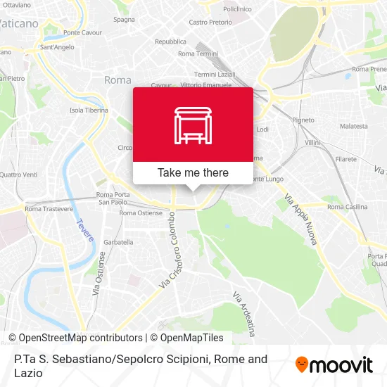 St. Sebastian Gate / Scipioni Tomb map