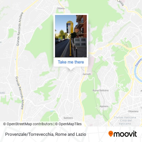 Provenzale/Torrevecchia map