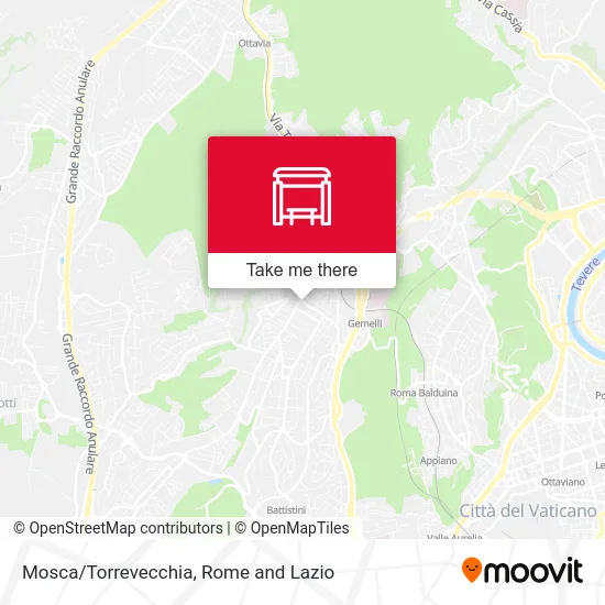 Mosca/Torrevecchia map