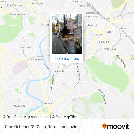 Ostiense Circle/S. Galla map