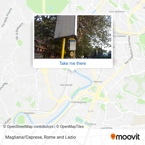 Magliana/Caprese map