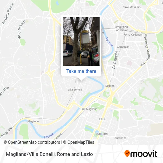 Magliana/Villa Bonelli map