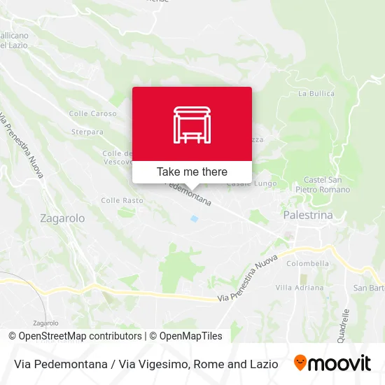 Via Pedemontana / Via Vigesimo map