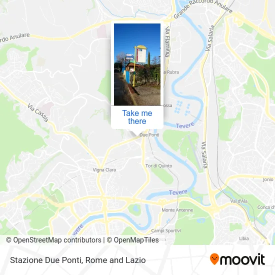 Due Ponti Station map