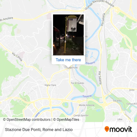 Due Ponti Station map