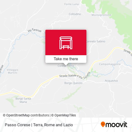Passo Corese | Terra map