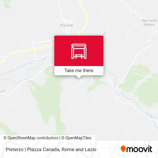 Pisterzo Piazza Canada map