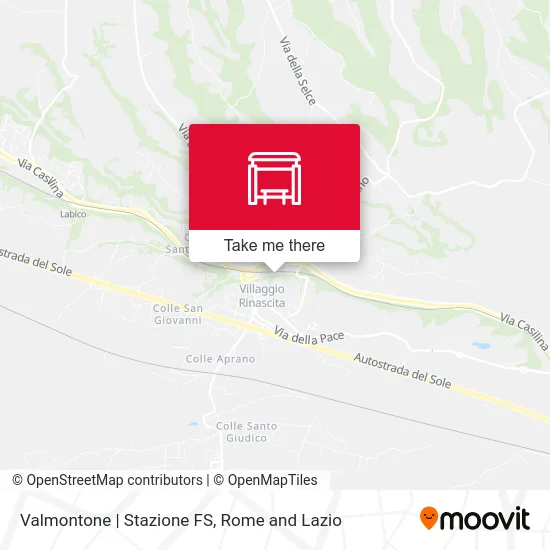 Valmontone | Stazione FS map