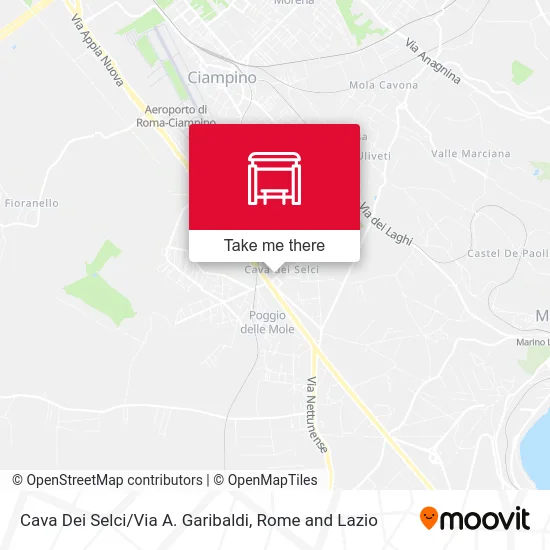 Cava Dei Selci / A. Garibaldi Street map