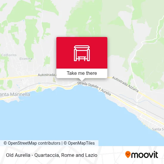 Old Aurelia - Quartaccia map