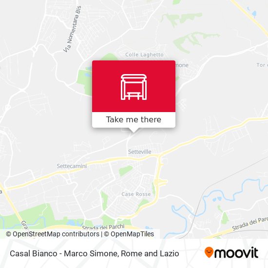 Casal Bianco - Marco Simone map