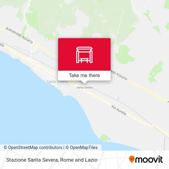 Santa Severa Station map