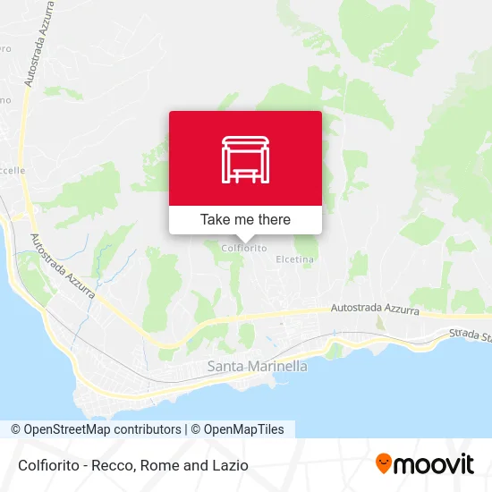 Colfiorito - Recco map