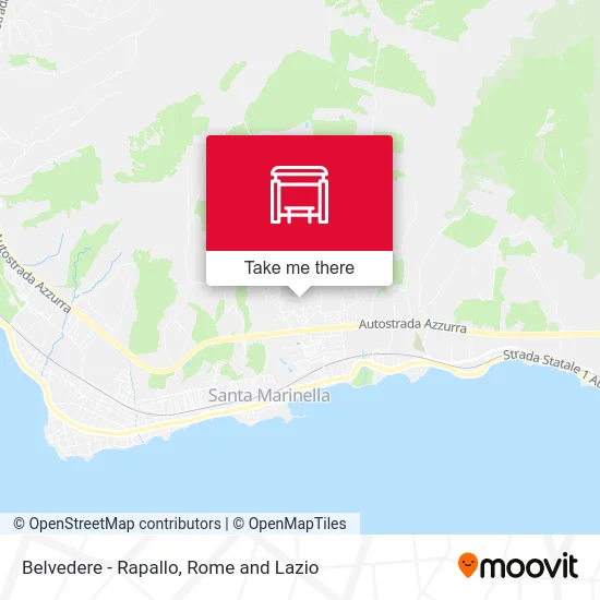 Belvedere - Rapallo map