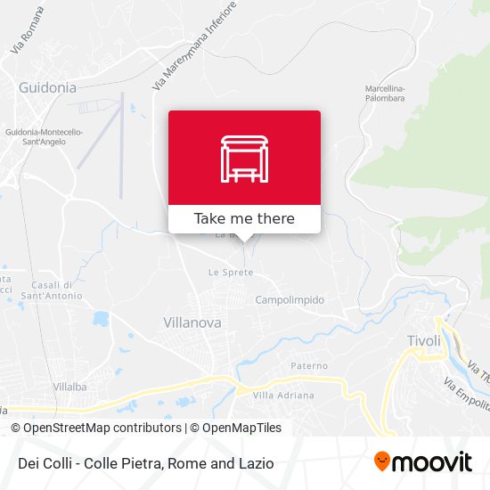 Dei Colli - Colle Pietra map