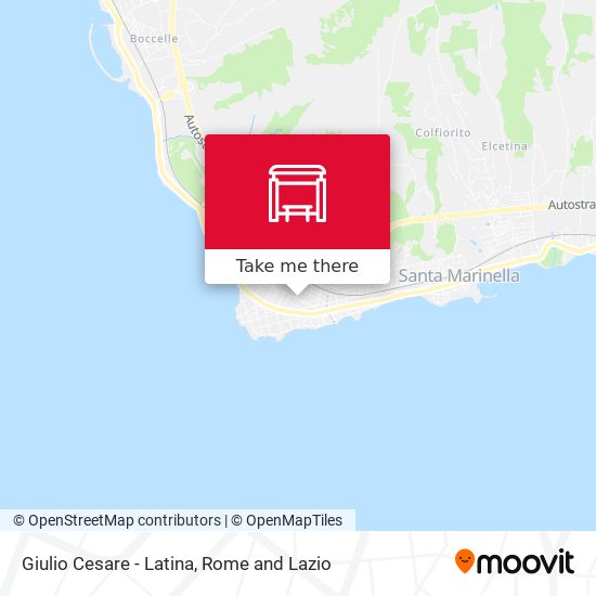 Giulio Cesare - Latina map